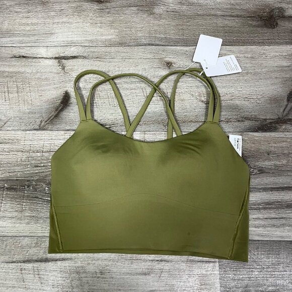 Lululemon Athletic Like A Cloud Longline Bra B/C Bronzed Green NWT Women’s Sz 4 - Picture 1 of 6